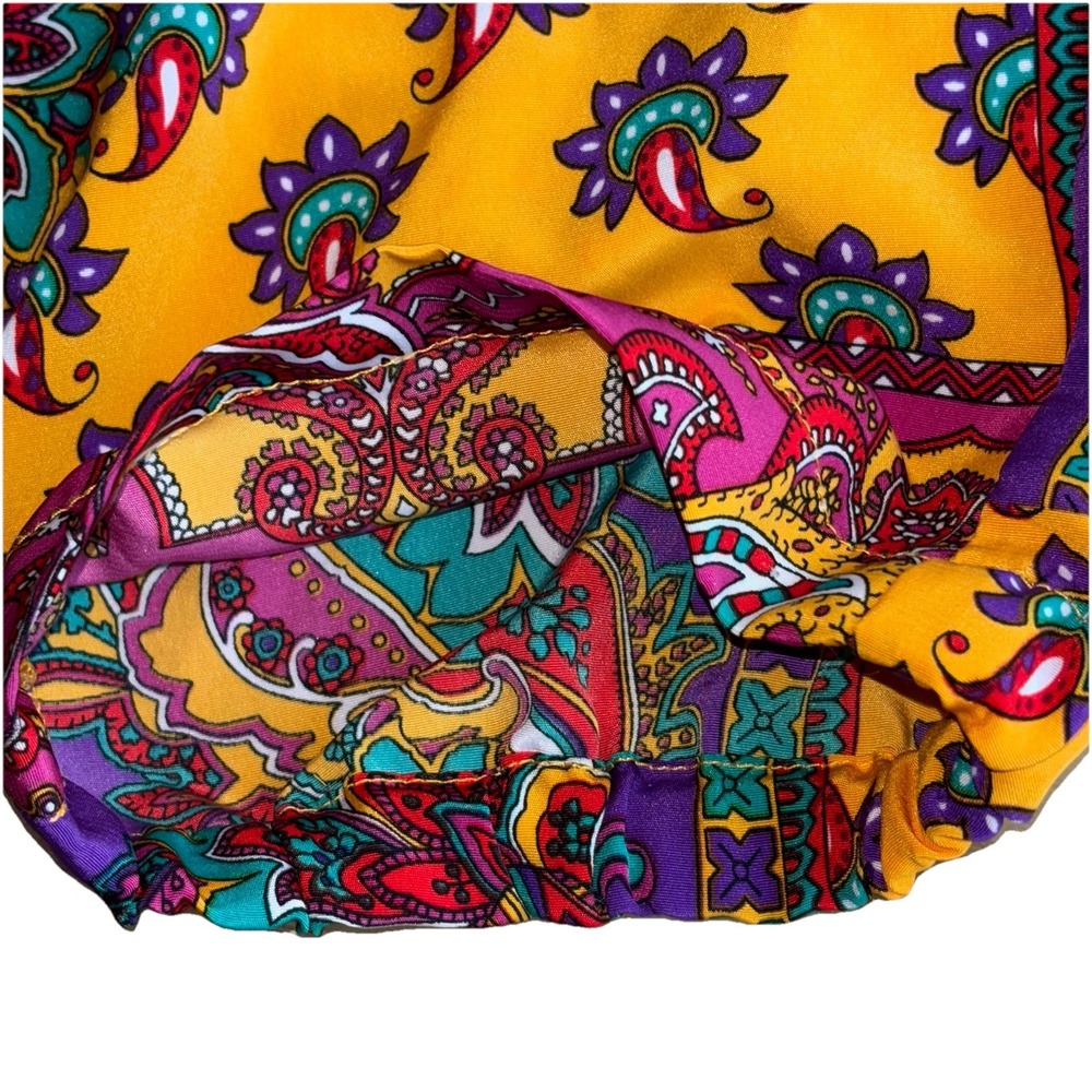 Ralph Lauren Womens 10 Multi Color Paisley Patchwork Trouser Pants Pockets Light - Picture 12 of 12